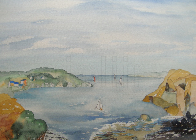 Baai in Bretagne